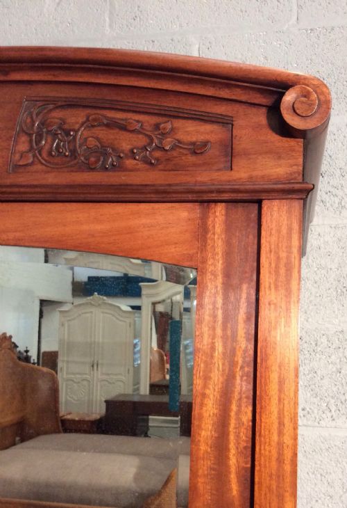FRENCH MAHOGANY ARMOIRE - ADDITIONAL PHOTO 4