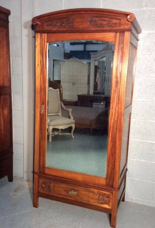 FRENCH MAHOGANY ARMOIRE - ADDITIONAL PHOTO 8