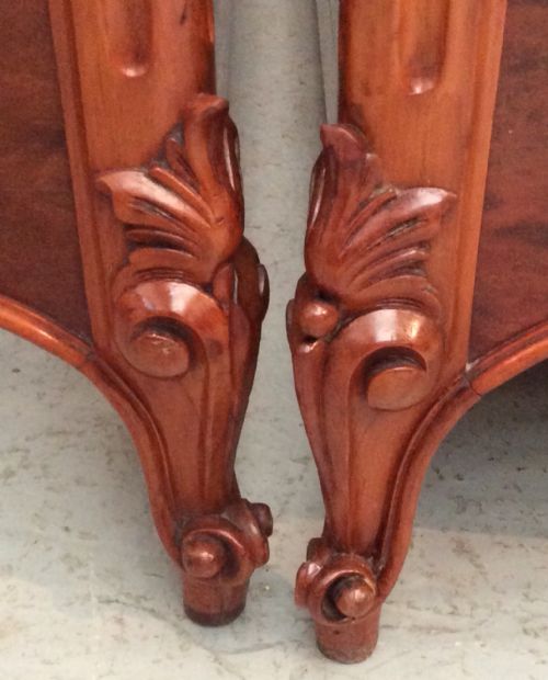 PAIR OF FRENCH MAHOGANY SINGLE BEDS - ADDITIONAL PHOTO 7