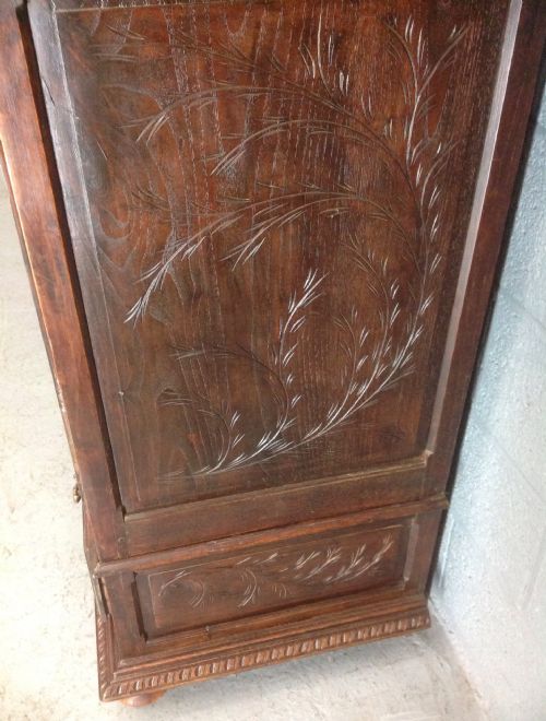 ORNATE CARVED BRETON ARMOIRE - ADDITIONAL PHOTO 9