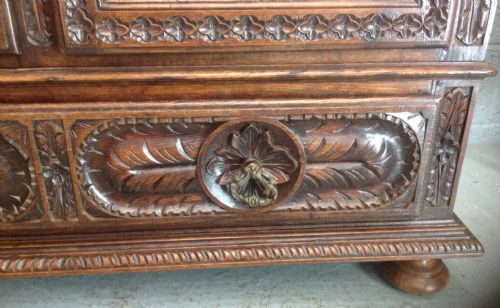 ORNATE CARVED BRETON ARMOIRE - ADDITIONAL PHOTO 8