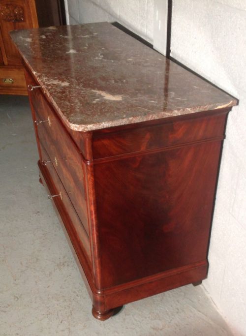 FRENCH MAHOGANY COMMODE - ADDITIONAL PHOTO 11