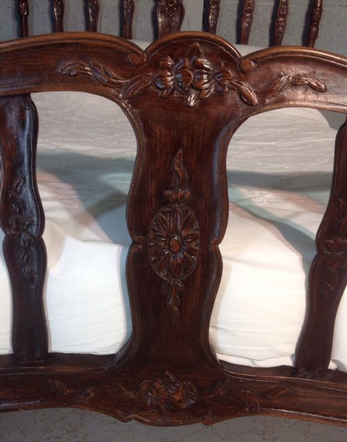 FRENCH WALNUT SPINDLE BED - ADDITIONAL PHOTO 1