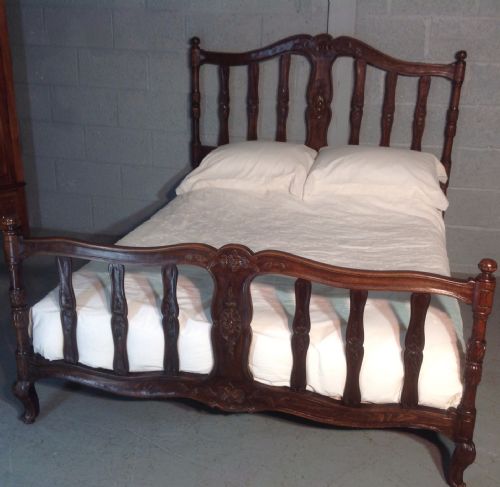 FRENCH WALNUT SPINDLE BED - ADDITIONAL PHOTO 8
