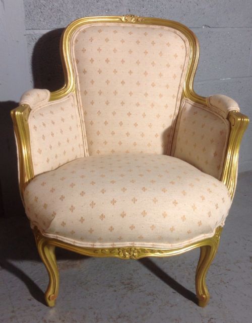 PAIR OF FRENCH UPHOLSTERED CHAIRS - ADDITIONAL PHOTO 1