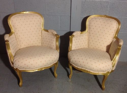 PAIR OF FRENCH UPHOLSTERED CHAIRS - ADDITIONAL PHOTO 4