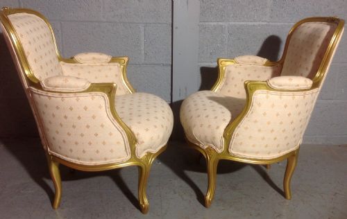 PAIR OF FRENCH UPHOLSTERED CHAIRS - ADDITIONAL PHOTO 6