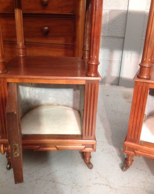 PAIR OF FRENCH BEDSIDE CABINETS - ADDITIONAL PHOTO 8