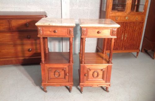 PAIR OF FRENCH BEDSIDE CABINETS - ADDITIONAL PHOTO 10