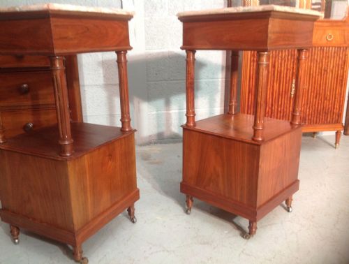 PAIR OF FRENCH BEDSIDE CABINETS - ADDITIONAL PHOTO 11