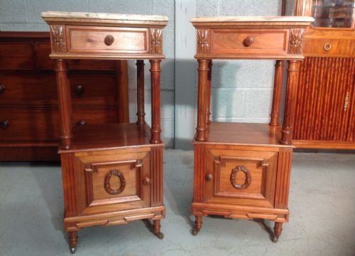 PAIR OF FRENCH BEDSIDE CABINETS - ADDITIONAL PHOTO 12