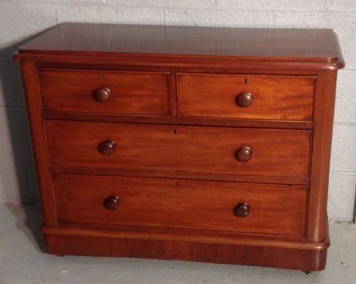 VICTORIAN MAHOGANY CHEST OF DRAWERS - ADDITIONAL PHOTO 6