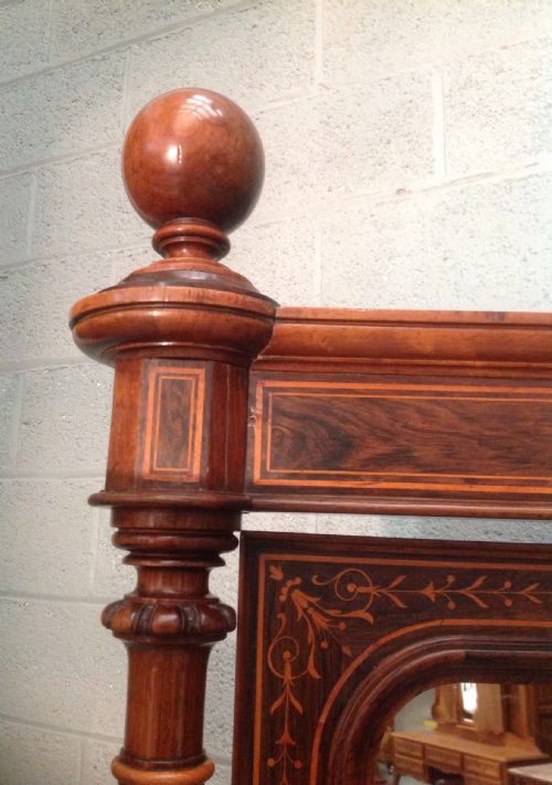 ROSEWOOD FRENCH CHEVAL MIRROR - ADDITIONAL PHOTO 3
