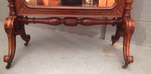 ROSEWOOD FRENCH CHEVAL MIRROR - ADDITIONAL PHOTO 8