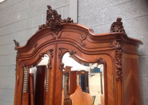 WALNUT FRENCH ARMOIRE - ADDITIONAL PHOTO 1