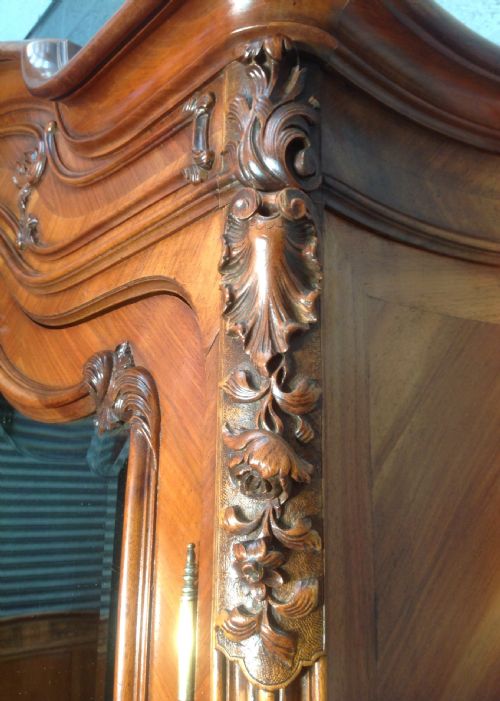 WALNUT FRENCH ARMOIRE - ADDITIONAL PHOTO 4