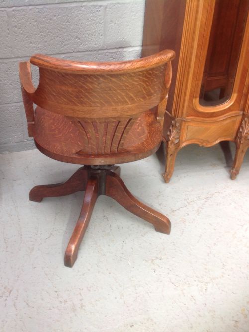 OAK OFFICE CHAIR - ADDITIONAL PHOTO 1