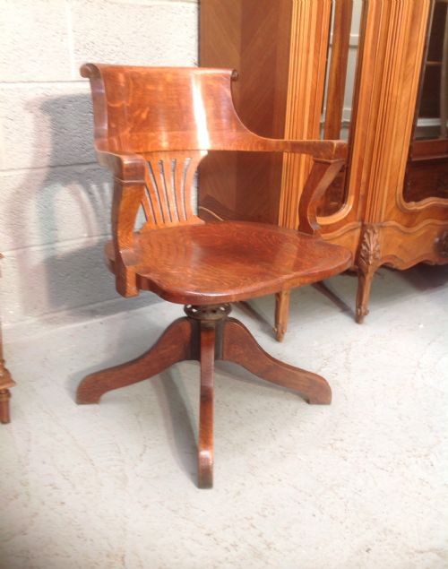 OAK OFFICE CHAIR - ADDITIONAL PHOTO 2