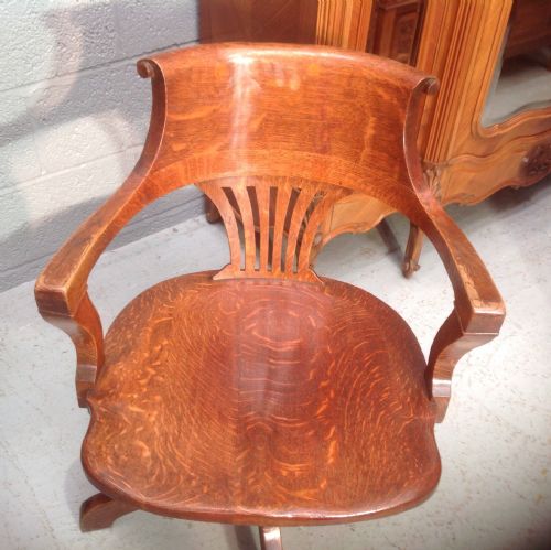 OAK OFFICE CHAIR - ADDITIONAL PHOTO 5