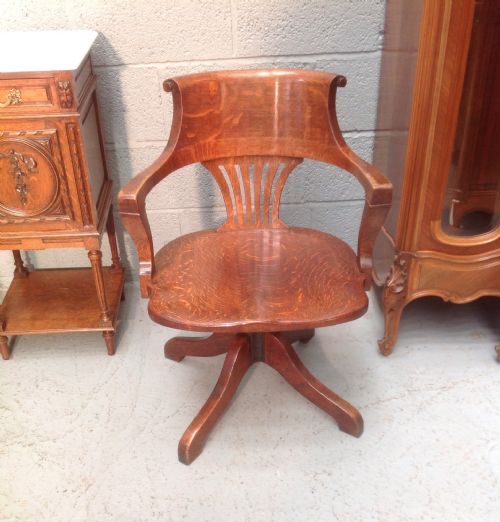 OAK OFFICE CHAIR - ADDITIONAL PHOTO 6