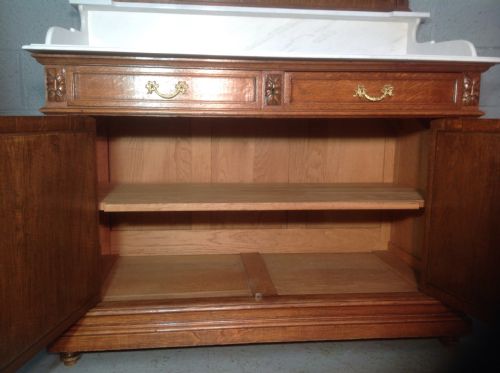 OUTSTANDING FRENCH OAK DRESSING TABLE WASHSTAND - ADDITIONAL PHOTO 7