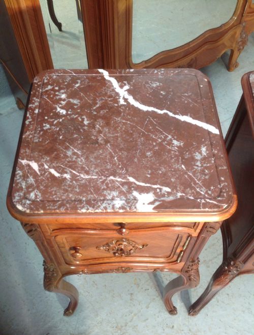 PAIR OF FRENCH ROSEWOOD BEDSIDE CABINETS - ADDITIONAL PHOTO 2