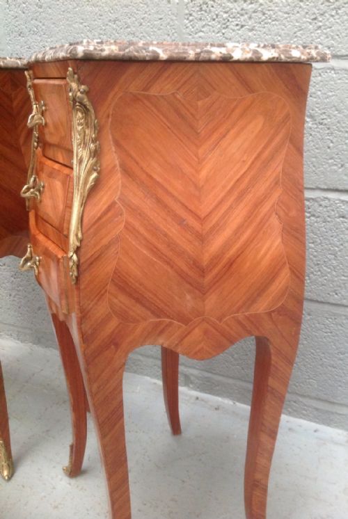 PAIR OF FRENCH BEDSIDE CABINETS - ADDITIONAL PHOTO 6