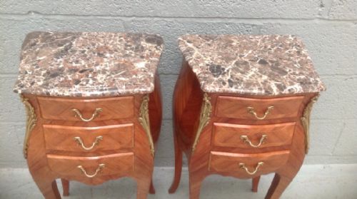 PAIR OF FRENCH BEDSIDE CABINETS - ADDITIONAL PHOTO 9
