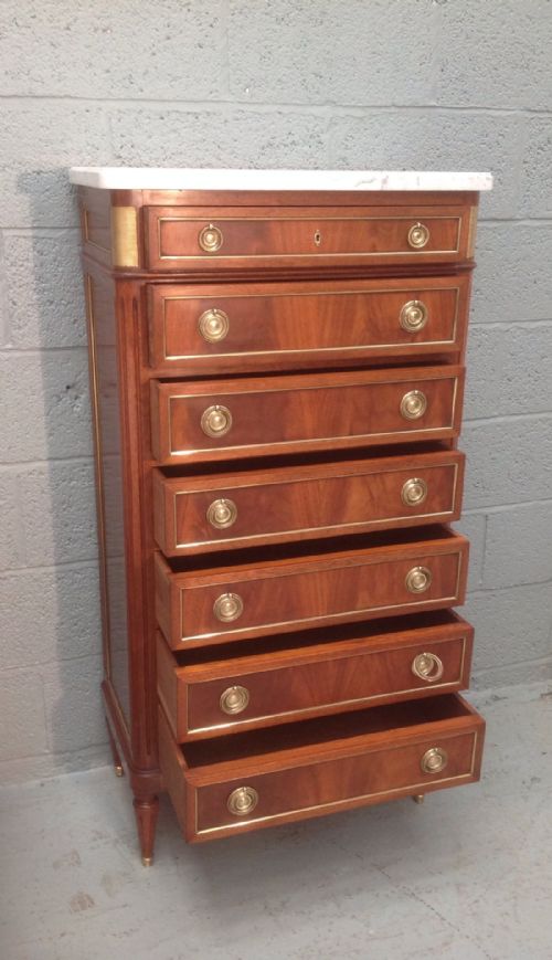 MAHOGANY SEMAINIER CHEST - ADDITIONAL PHOTO 6