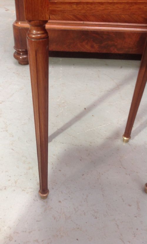 FRENCH MAHOGANY MARBLE TOP CABINET - ADDITIONAL PHOTO 4