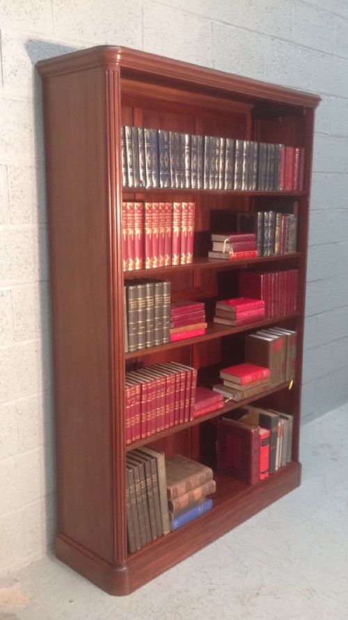 LARGE FRENCH MAHOGANY BOOKCASE - ADDITIONAL PHOTO 1