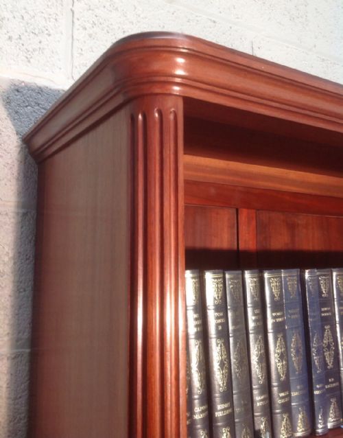 LARGE FRENCH MAHOGANY BOOKCASE - ADDITIONAL PHOTO 3