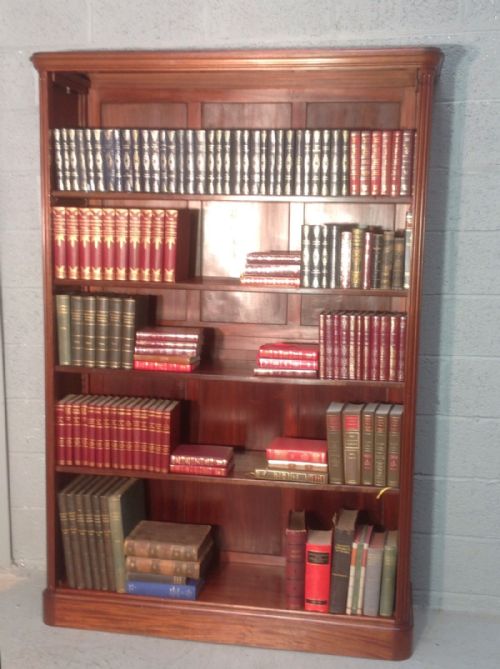 LARGE FRENCH MAHOGANY BOOKCASE - ADDITIONAL PHOTO 5