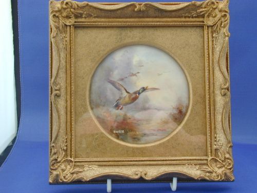 Royal Worcester Artist Signed Plaque