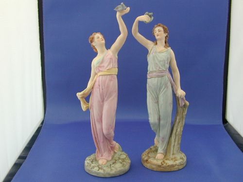 Royal Worcester Pair of Figures