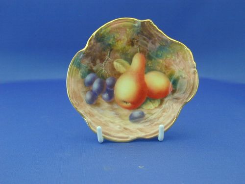 Royal Worcester Bon Bon Dish Signed Ayrton