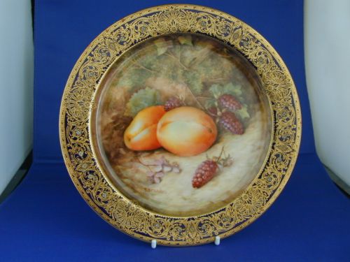 Royal Worcester Cabinet Plate Signed R Sebright