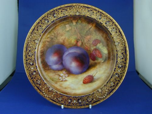 Royal Worcester Cabinet Plate Signed R Sebright