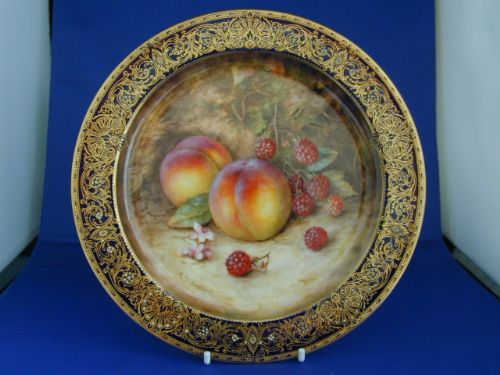 Royal Worcester Cabinet Plate Signed R Sebright