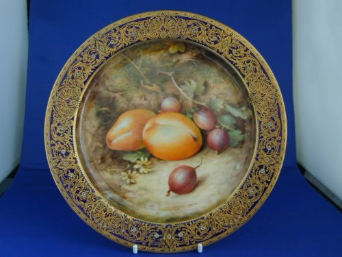 Royal Worcester Cabinet Plate Signed R Sebright