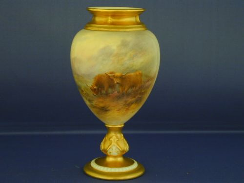 Royal Worcester Goblet Signed H Stinton