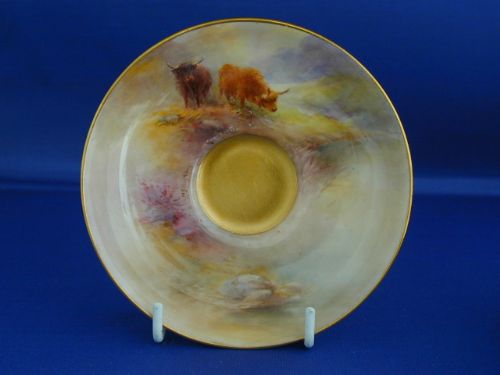fig 1. Royal Worcester demi-tasse signed H Stinton