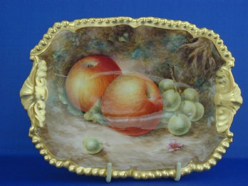 Royal Worcester Artist Signed Bon Bon Dish