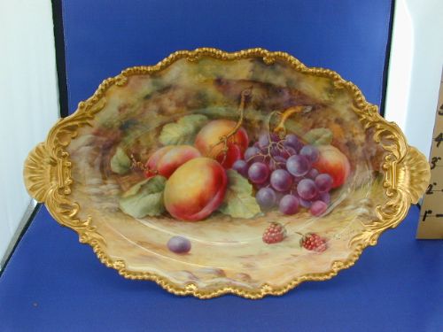Royal Worcester Artist Signed Low Comport.