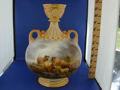 Royal Worcester Superb Vase by Harry Davis