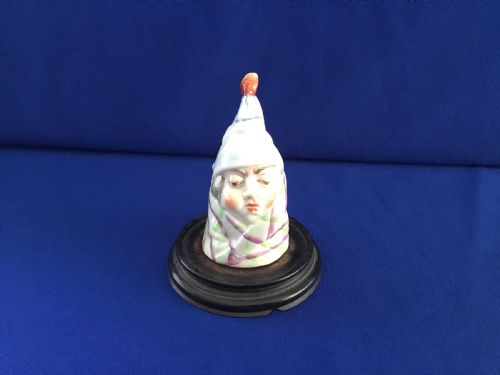 royal worcester candle snuffer mr caudle - CATEGORY: ANTIQUE CERAMICS - DATED EDWARDIAN