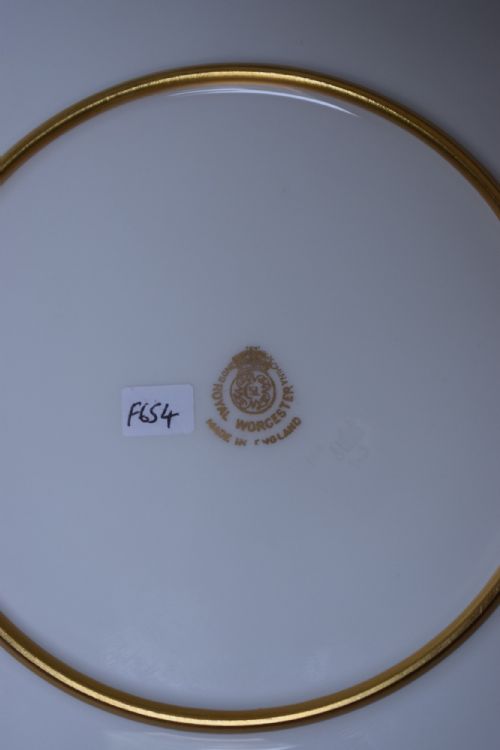 ROYAL WORCESTER GILT AND FRUIT PLATE - ADDITIONAL PHOTO 3