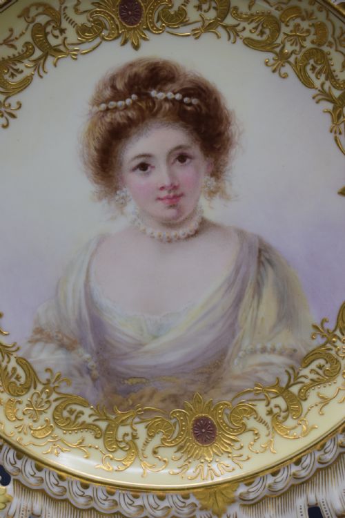 COALPORT CHICAGO EXHIBITION CABINET PLATE - ADDITIONAL PHOTO 1