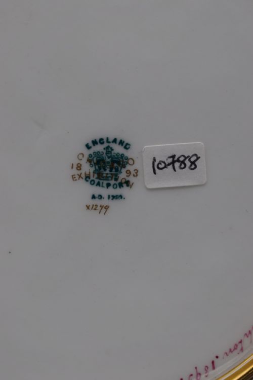 COALPORT CHICAGO EXHIBITION CABINET PLATE - ADDITIONAL PHOTO 3