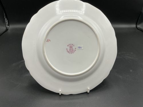 ROYAL WORCESTER PAINTED FRUIT CABINET PLATE - ADDITIONAL PHOTO 1